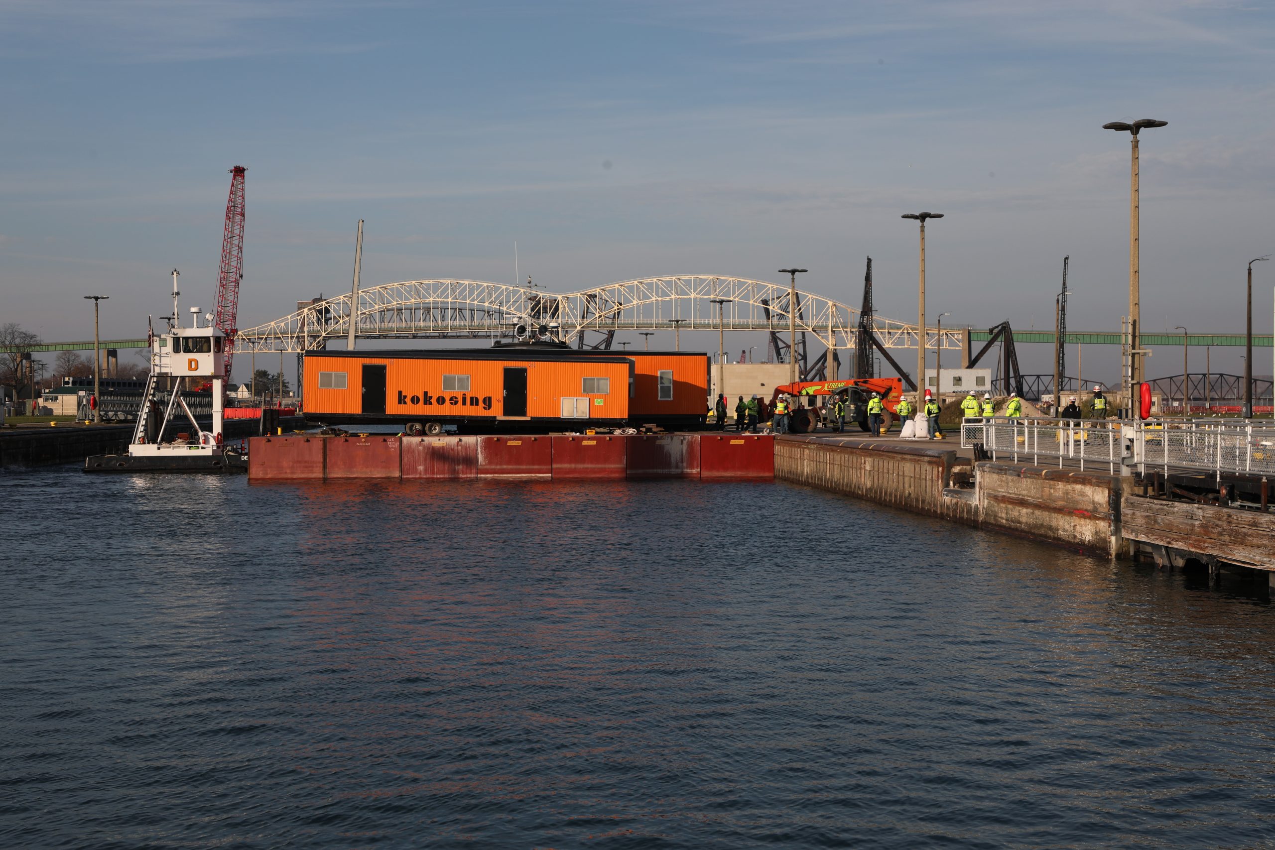 Contractor Mobilizes To New Lock at the Soo To Begin Phase 3